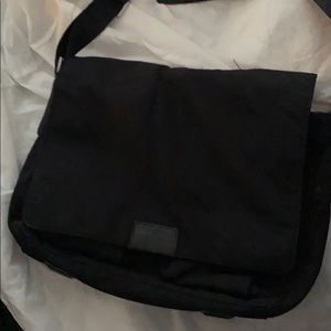 Black messenger bag from Banana Republic